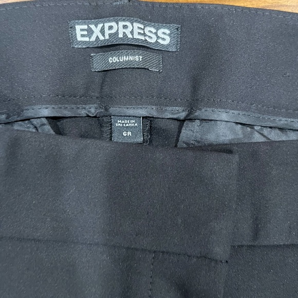 Express Columnist High Waisted Knit Slim Black Pants - Picture 5 of 5